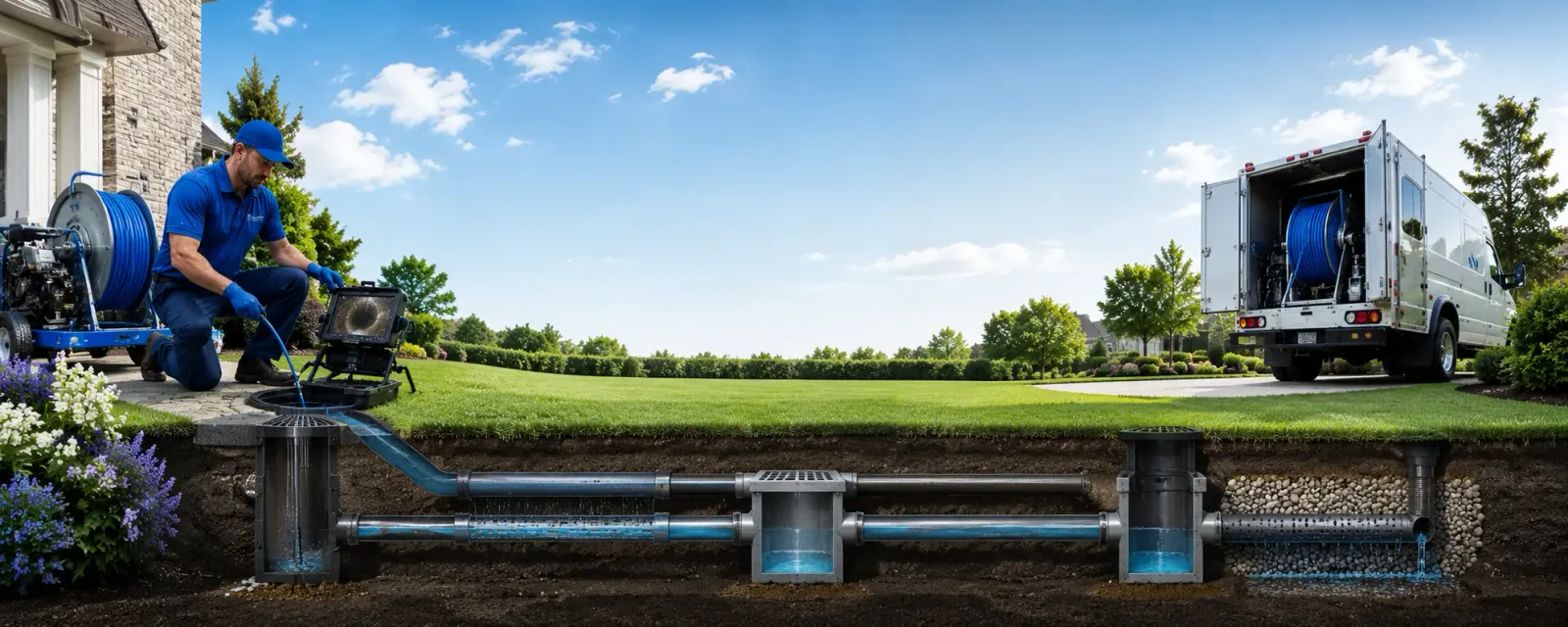 Outdoor drain cleaning information for Pine Ridge, SD